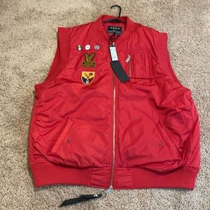 Akoo Red Vest. Size 4XL.